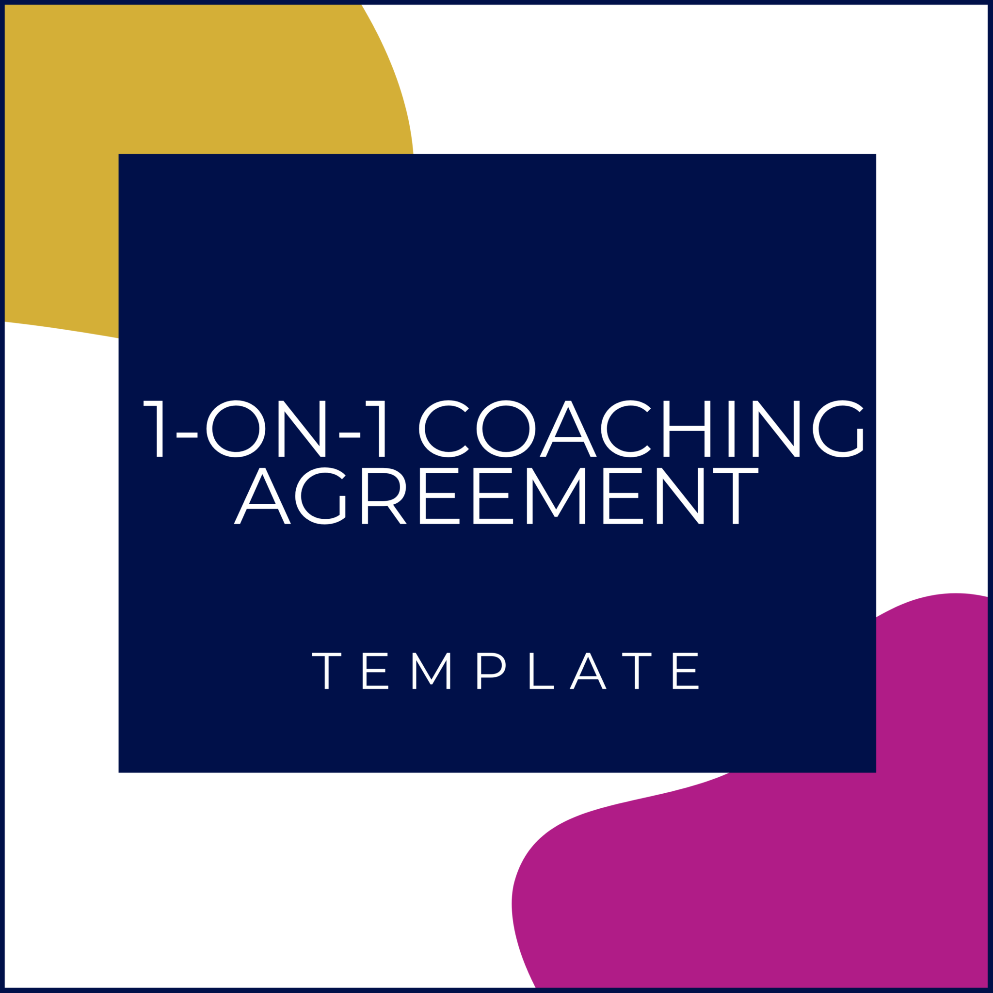 1-on-1 Coaching Agreement Template | Boss Contract Society