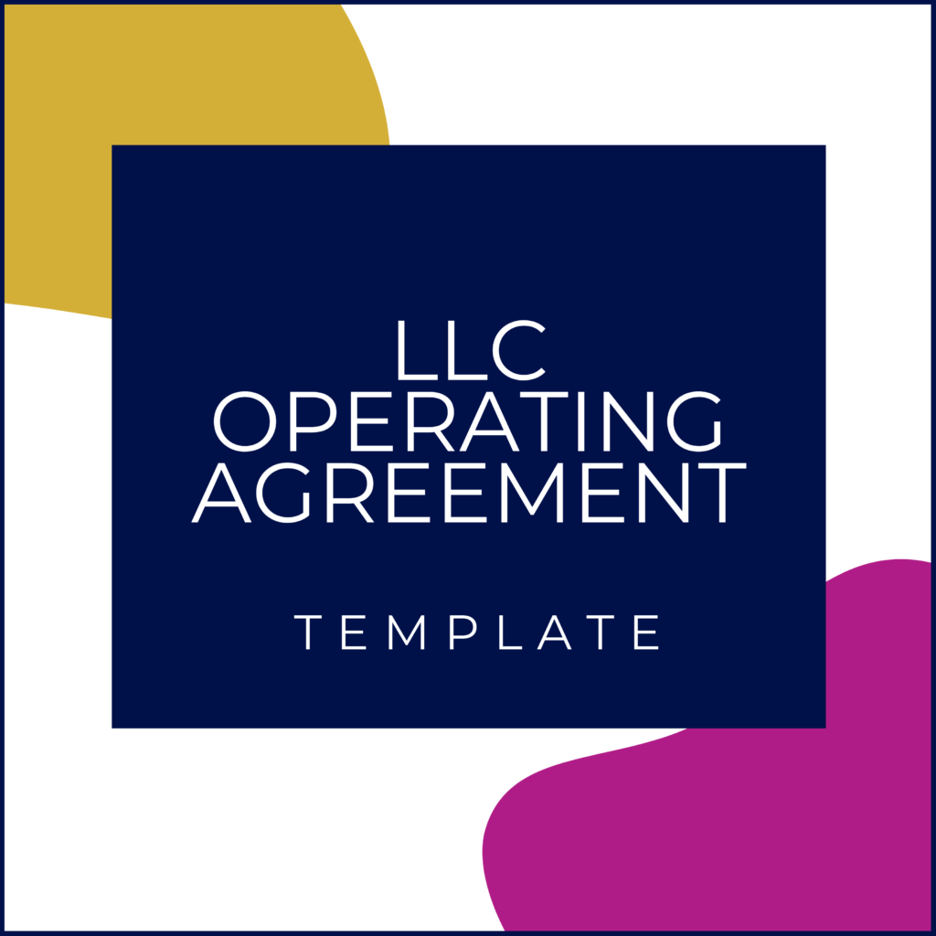 LLC Operating Agreement Template Boss Contract Society